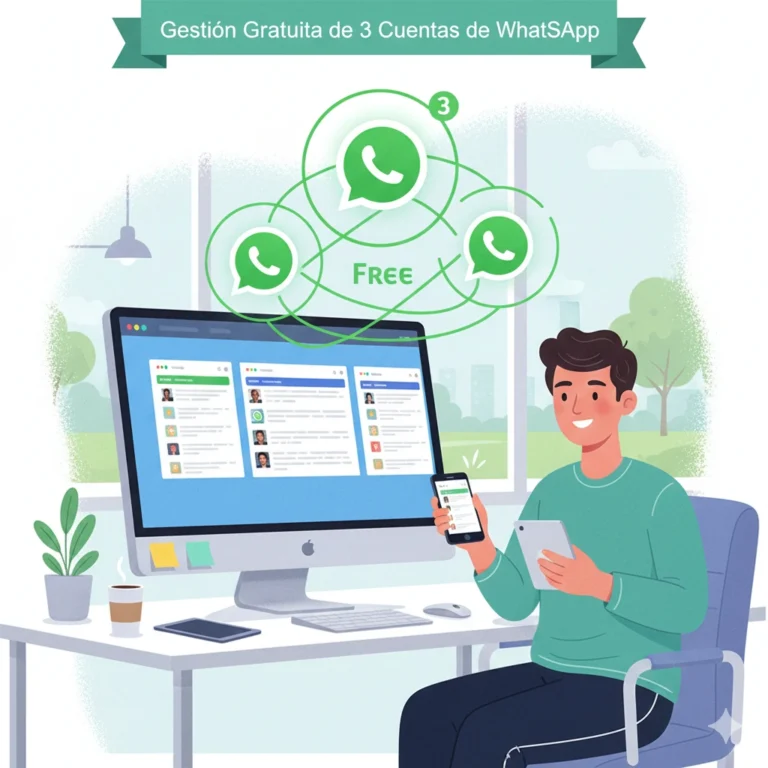 Gestionar tres cuentas de WhatsApp de forma gratuita