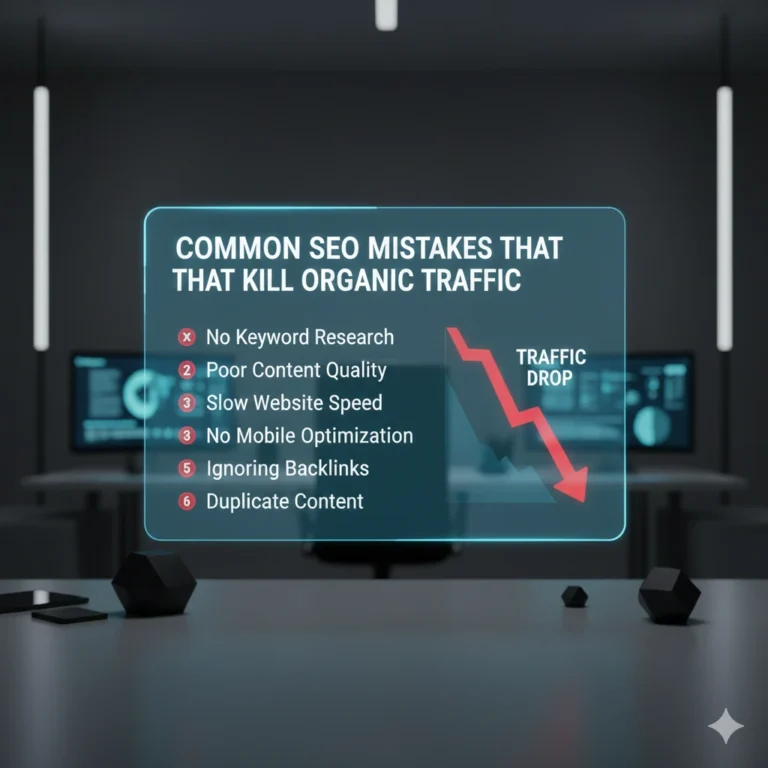 Common SEO mistakes that kill organic traffic
