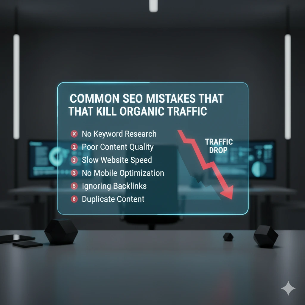 Common SEO mistakes that kill organic traffic