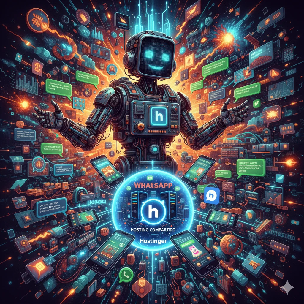 Crear un vendedor digital automático con IA para WhatsApp con Hosting compartido Hostinger