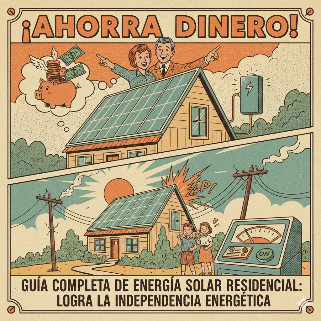 Guía Completa de Energía Solar Residencial: Ahorra Dinero y Logra la Independencia Energética