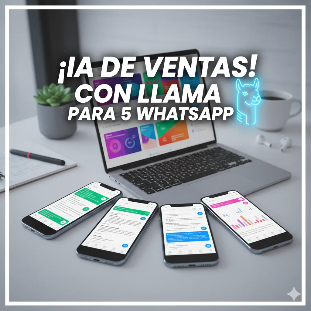 IA DE VENTAS CON LLaMA PARA 5 WHATSAPP