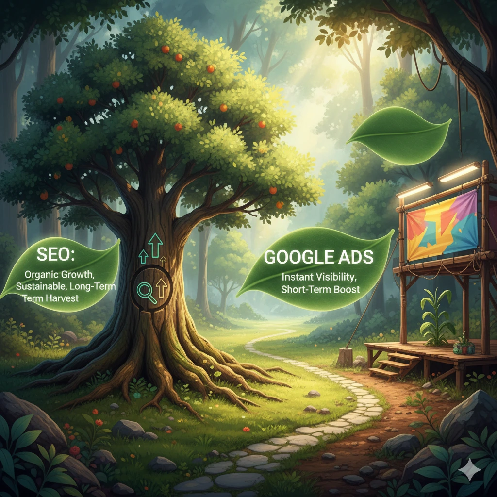 SEO vs Google Ads: Which one is better long term?