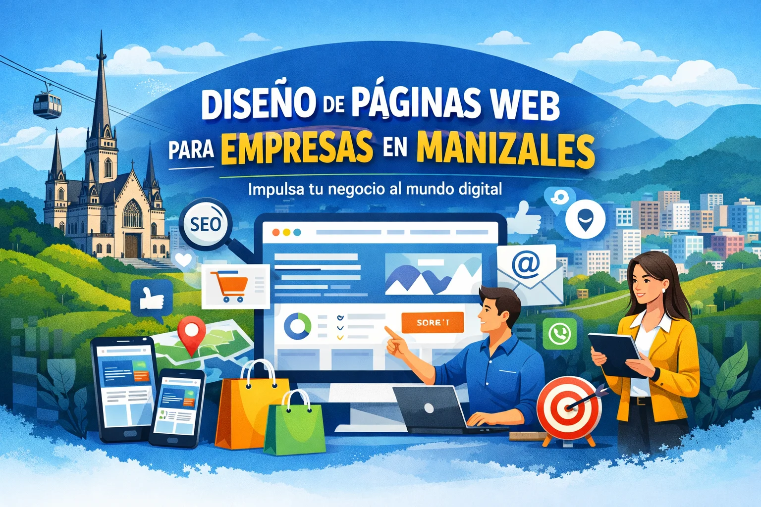 Diseño de páginas web para empresas en Manizales.