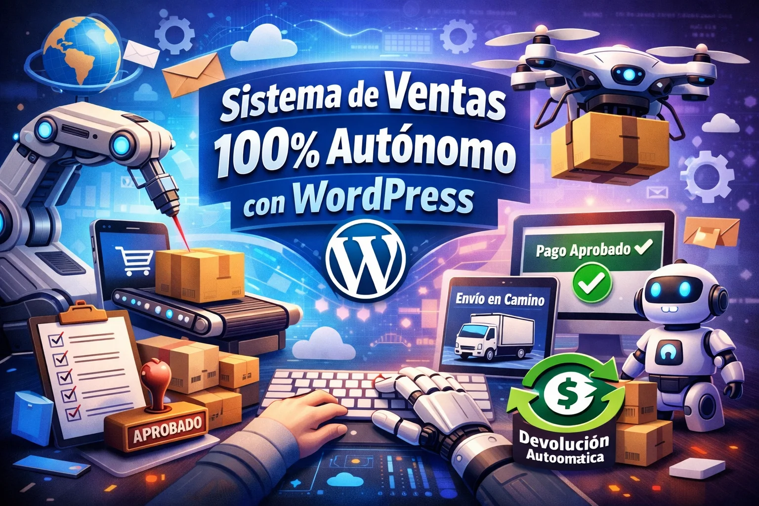 Sistema de ventas que se maneja solo 100% autónomo con WordPress