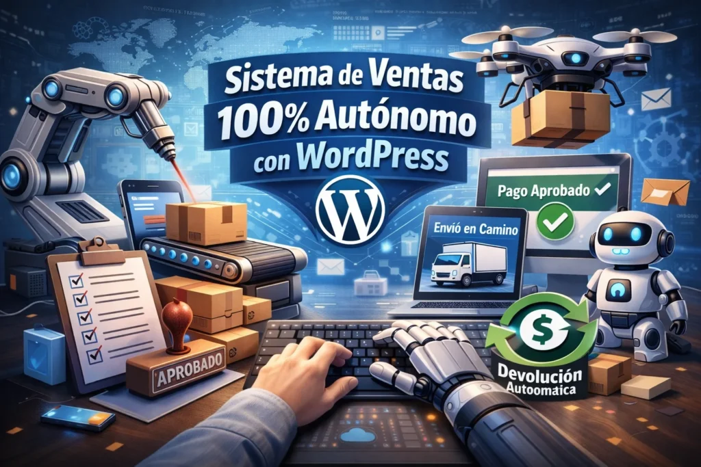 Sistema de ventas que se maneja solo 100% autónomo con WordPress